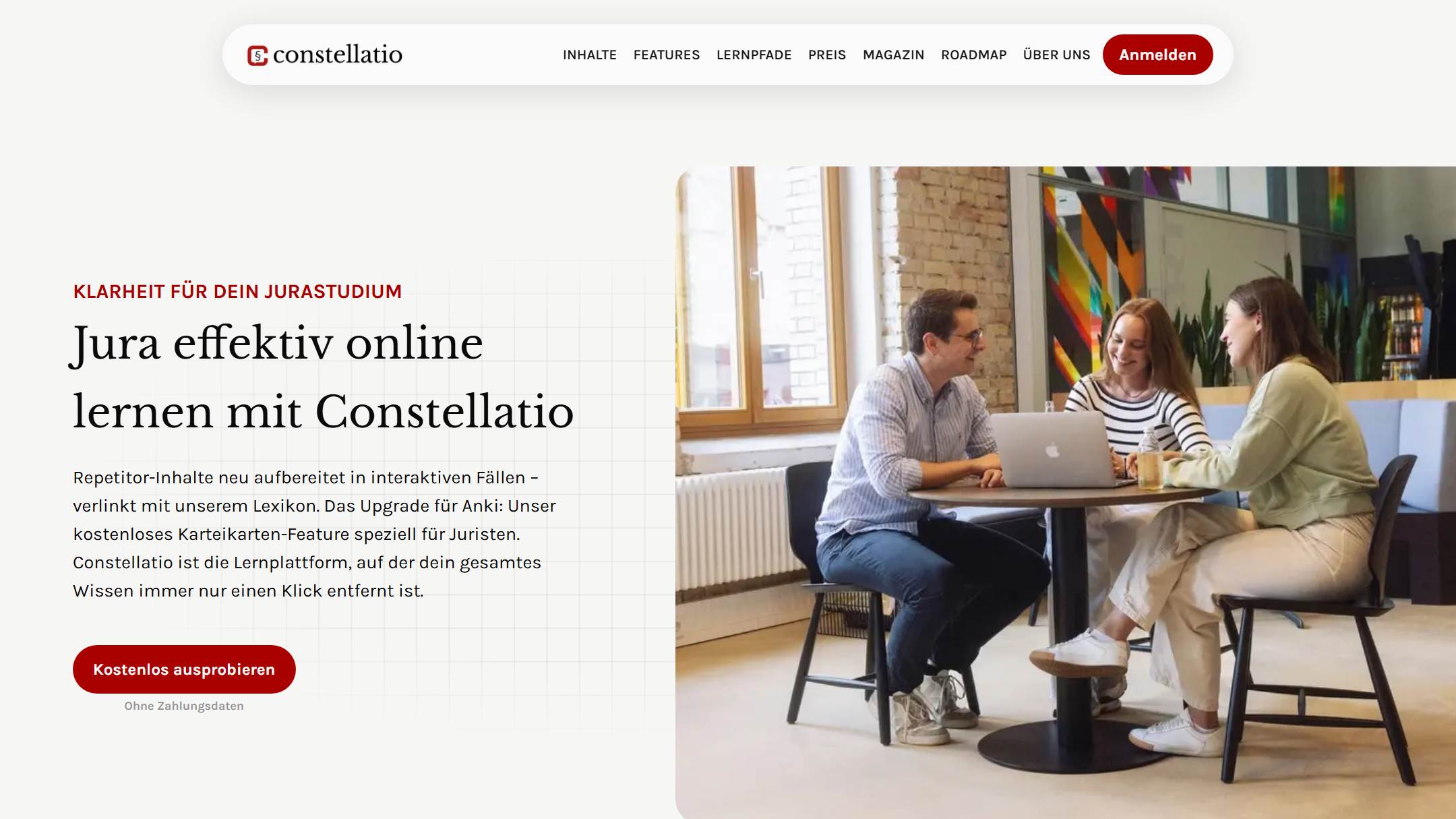 Startseite von Constellatio