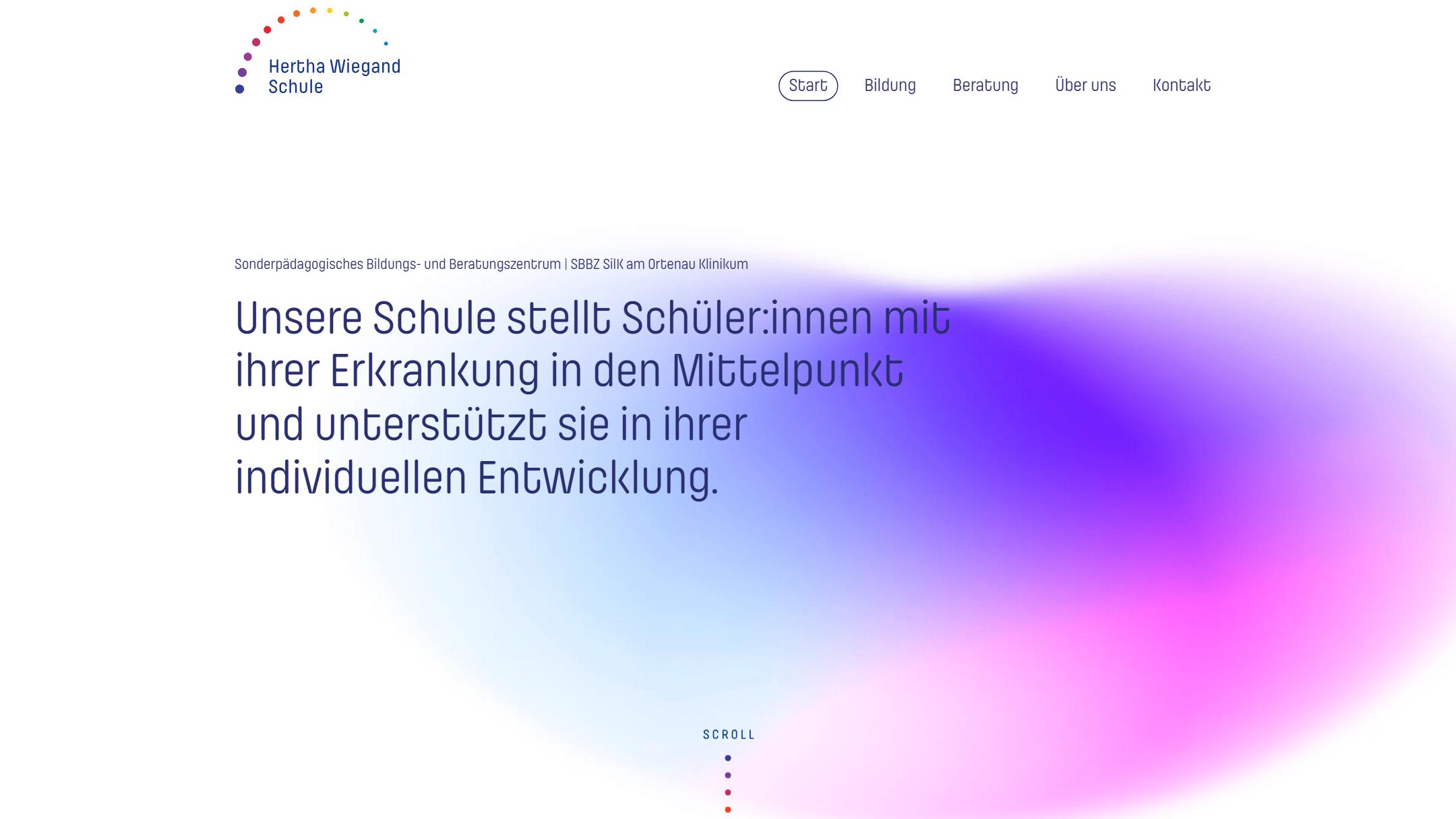 Startseite der Hertha Wiegand Schule